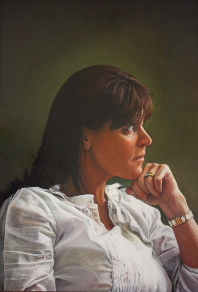 Commissioned painting of a woman